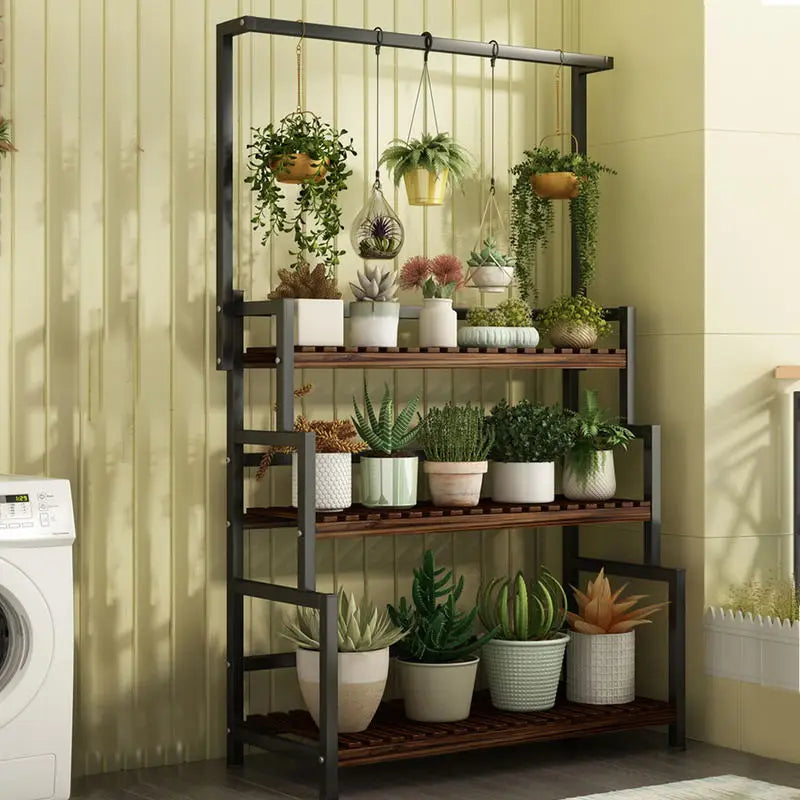 3 Tier Black Plant Stand