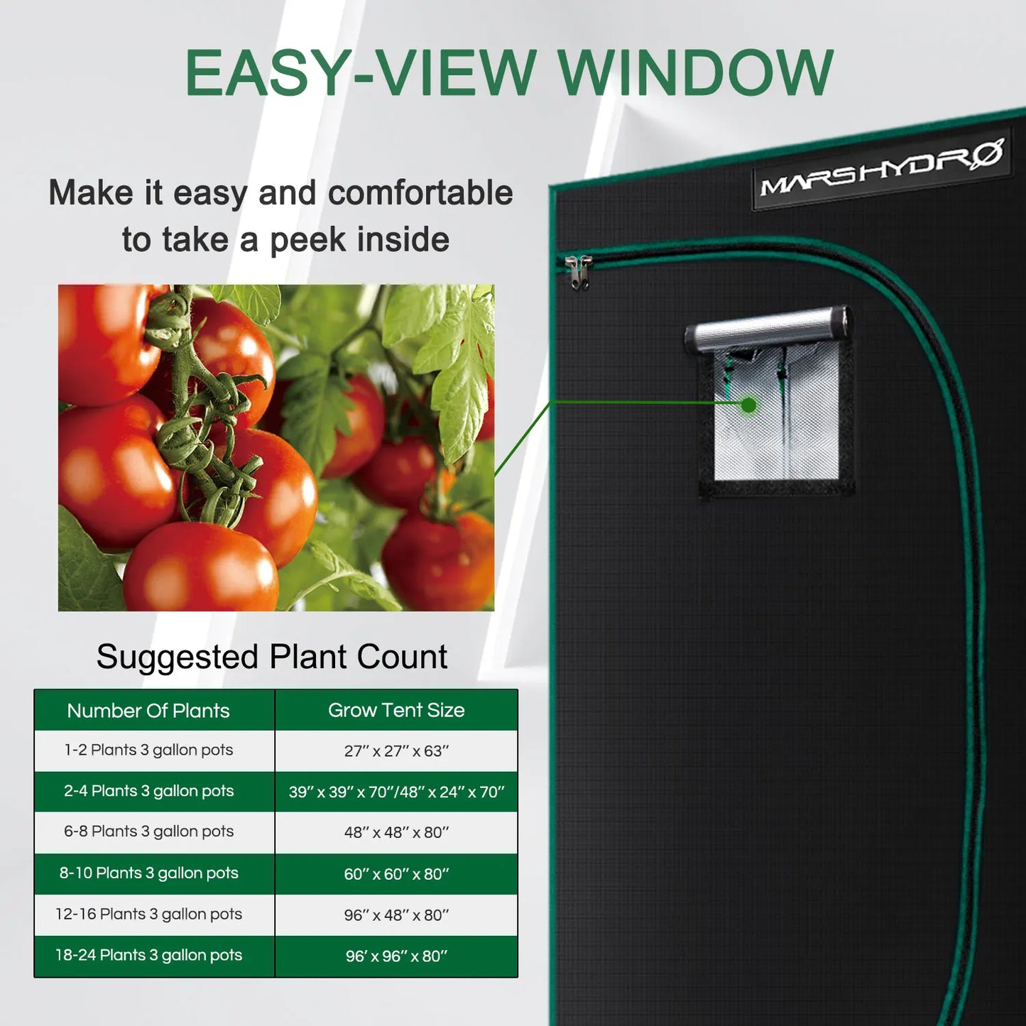 1680D Mars hydro Indoor Hydroponics grow tent