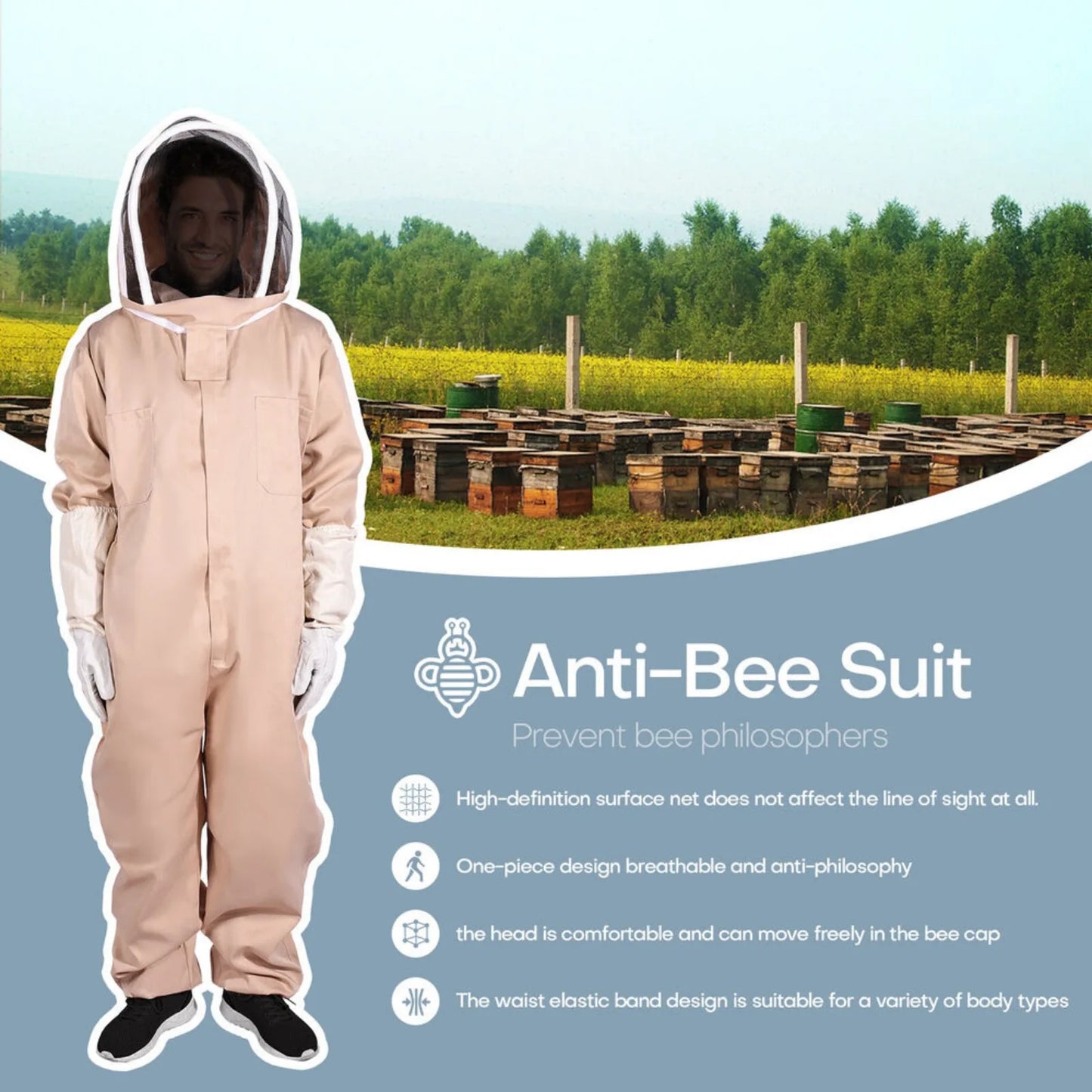 Full Body Ventilated Beekeeping Suit