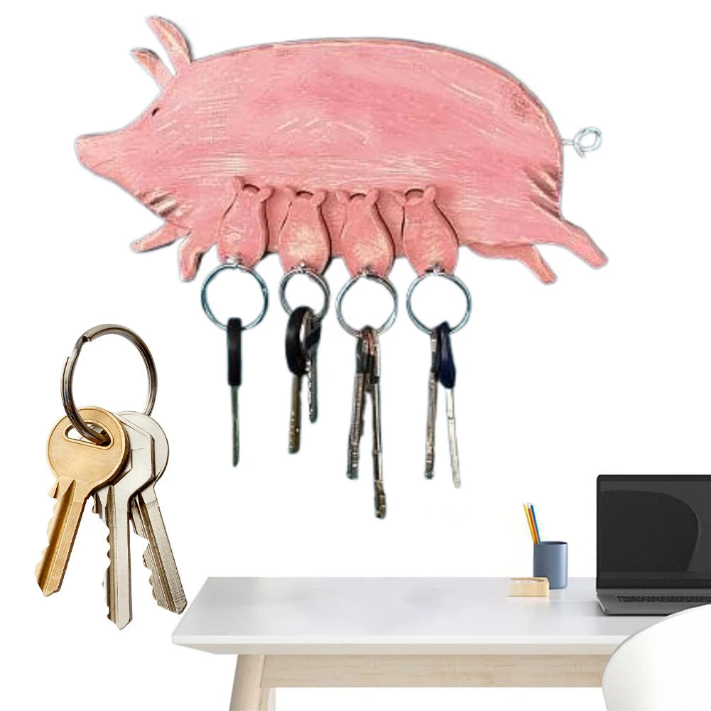 Piggy Key Ring Hanging Board