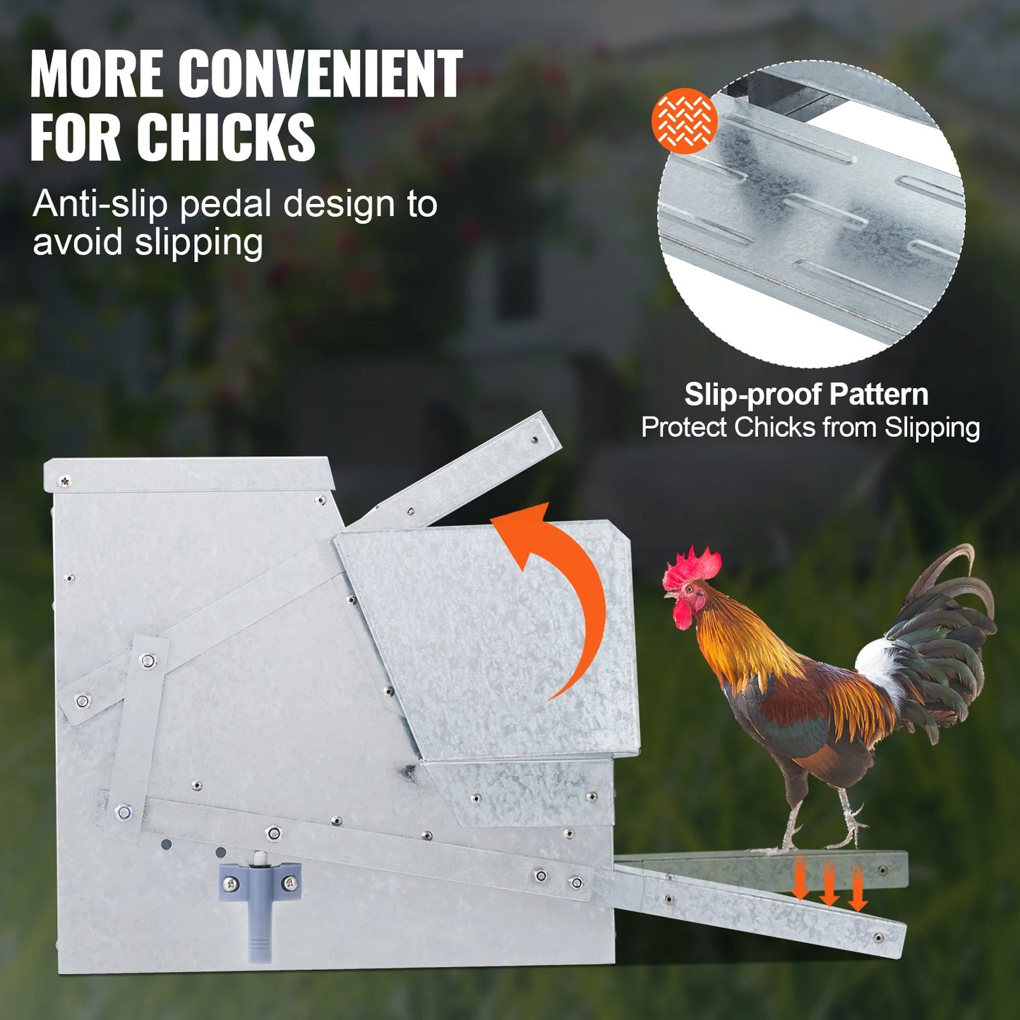 Automatic Chicken Feeder Galvanized Steel