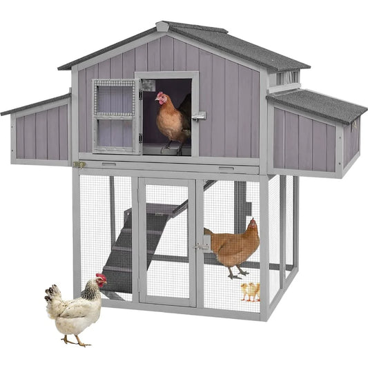 Chicken coop bi-fold fir wood