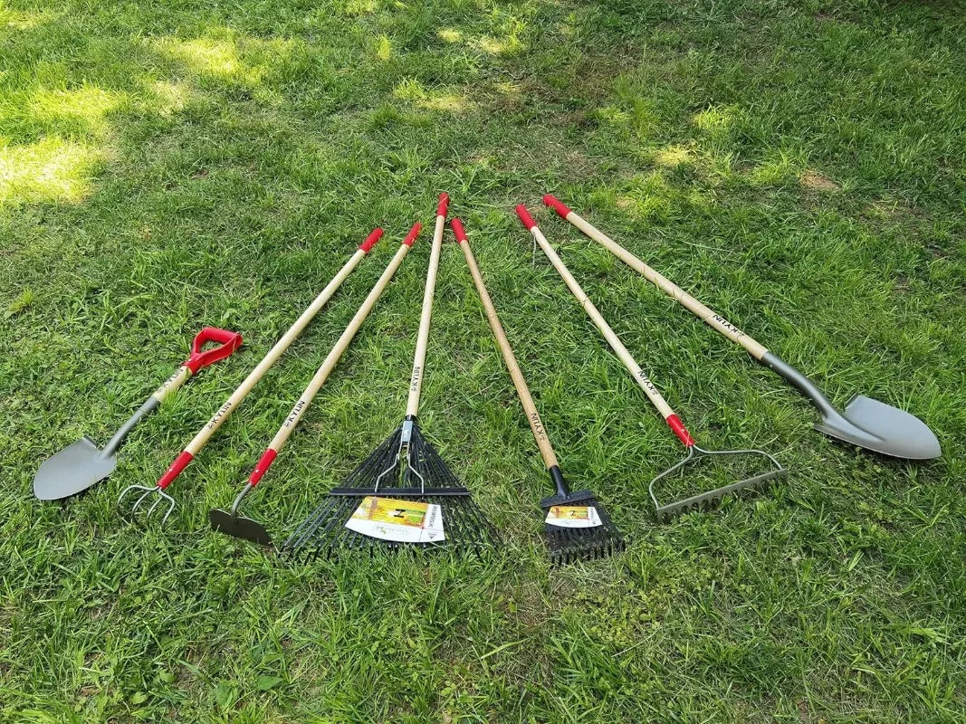 7-Piece Shovels Rakes Hoe Set Garden Tools