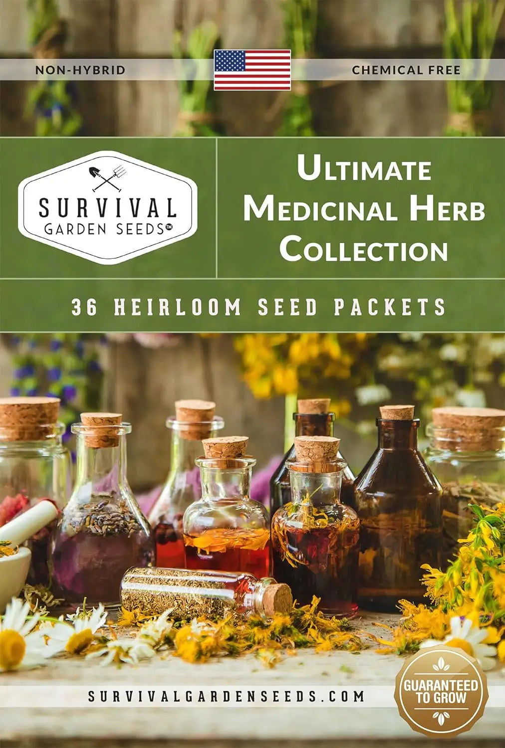 Herbs Collection for Growing Essential Healing Plants