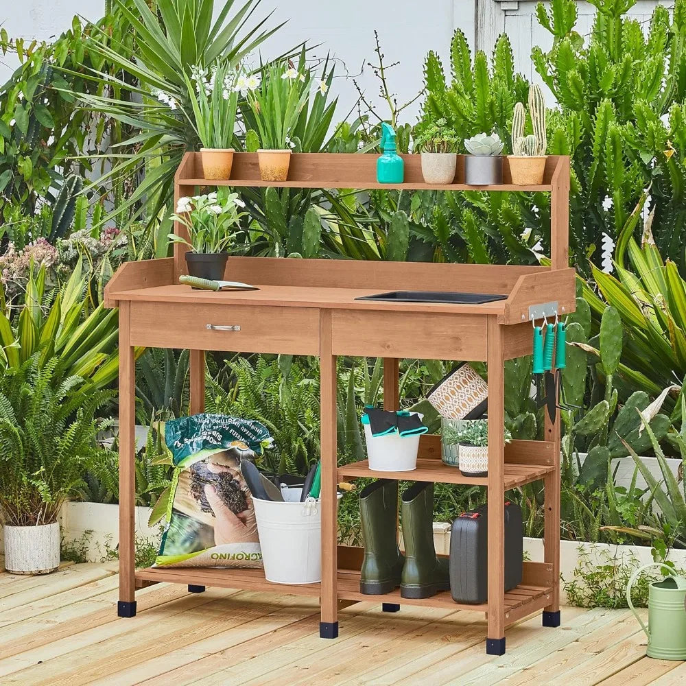 Outdoor Garden Work Bench