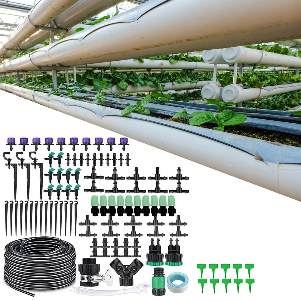 153pcs/set Micro Spray Irrigation Device Micro Drip Watering Kits