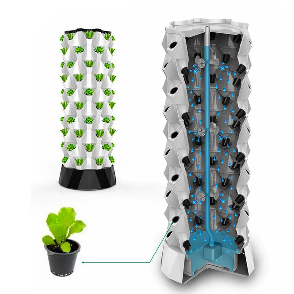 Pineapple Tower Vertical Hydroponic System 10 Layers