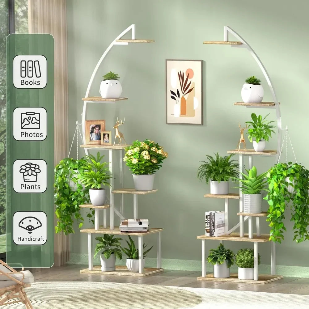 Grow Lights Shelf 7 Tiered Metal Plant Stand