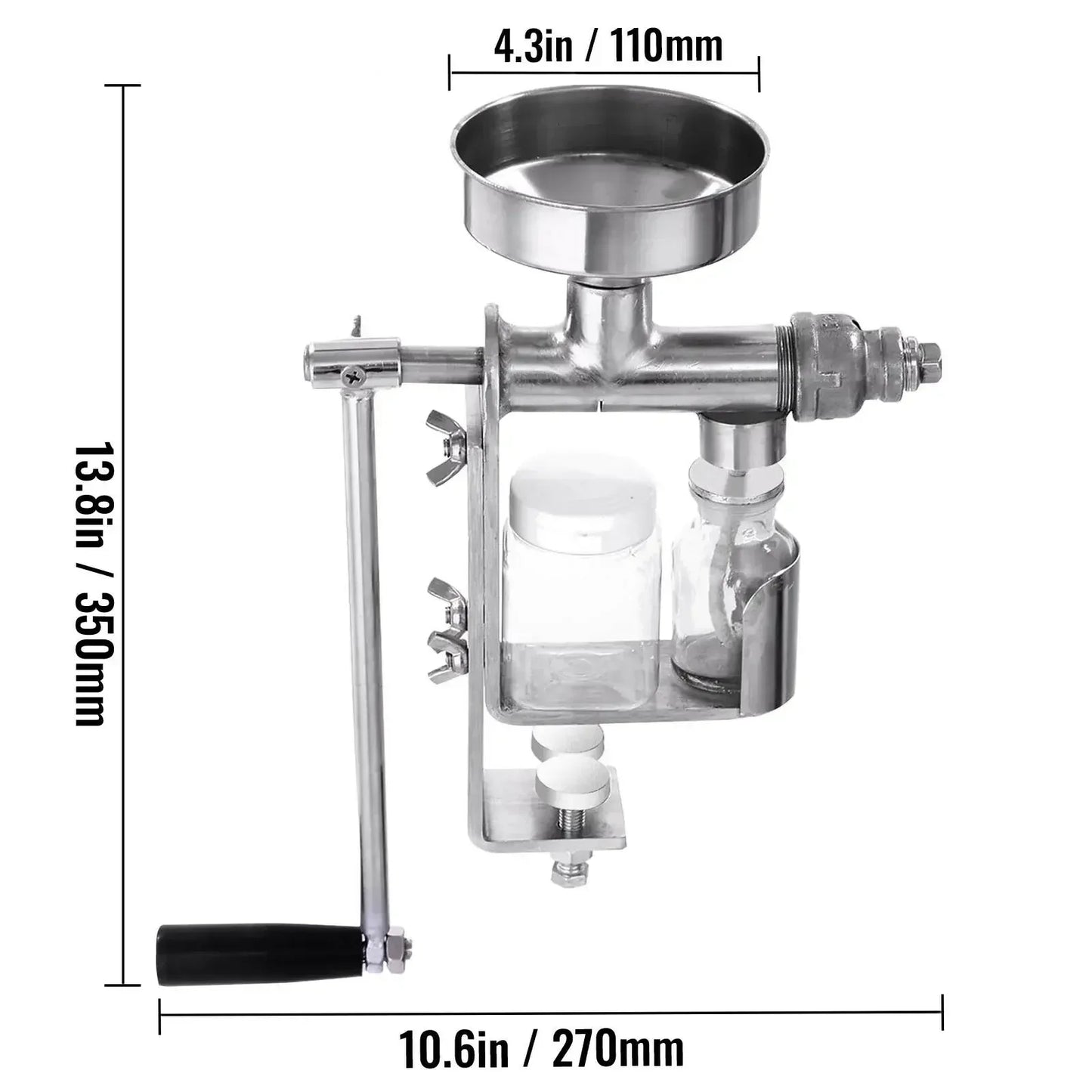 Manual Oil Press Machine 304 Stainless Steel