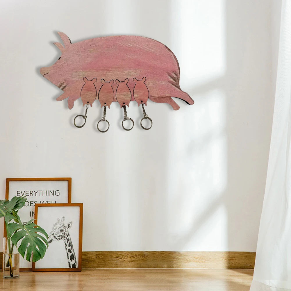 Piggy Key Ring Hanging Board