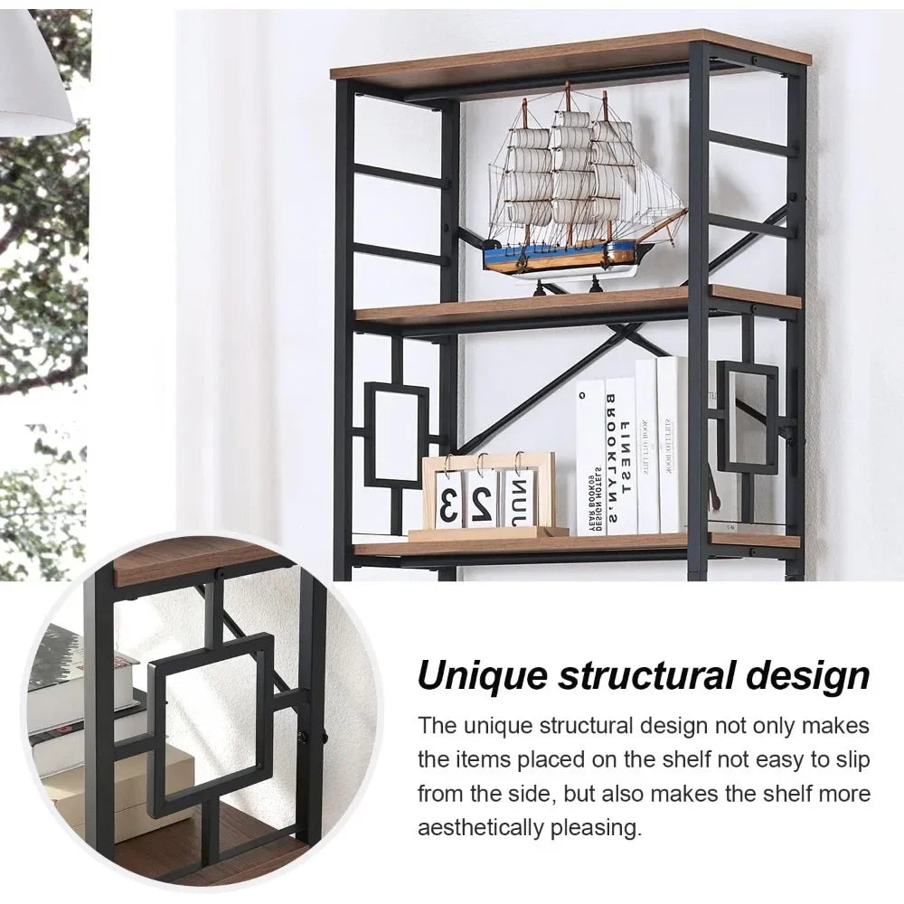 7-Tier Tall Metal Bookcase