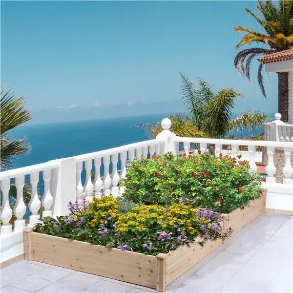 Wooden Raised Garden Bed Kit