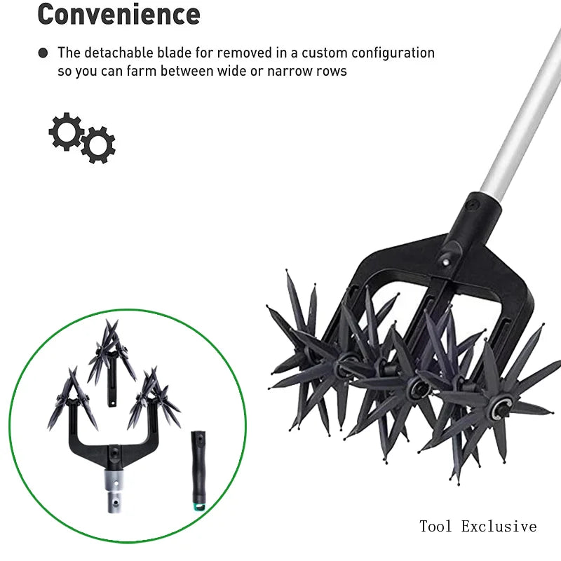 Rotary Cultivator 2 In 1 Garden Tool