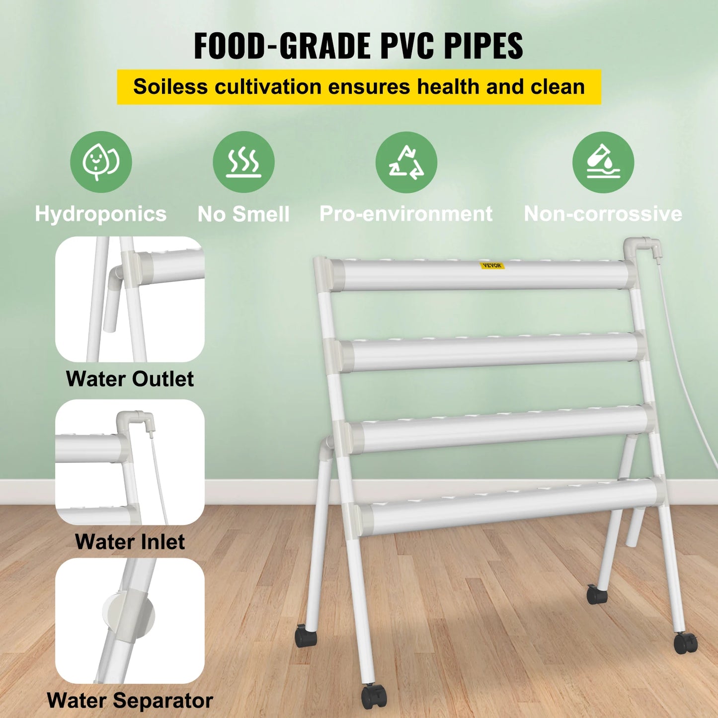 Hydroponics Growing System Food-Grade PVC