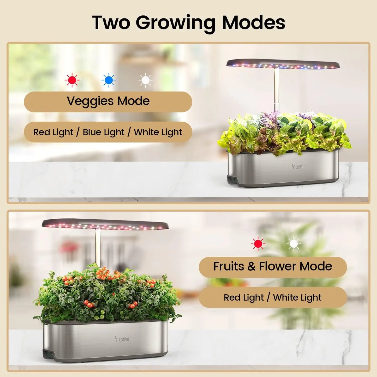 Hydroponics Growing System, APP & WiFi Controlled,