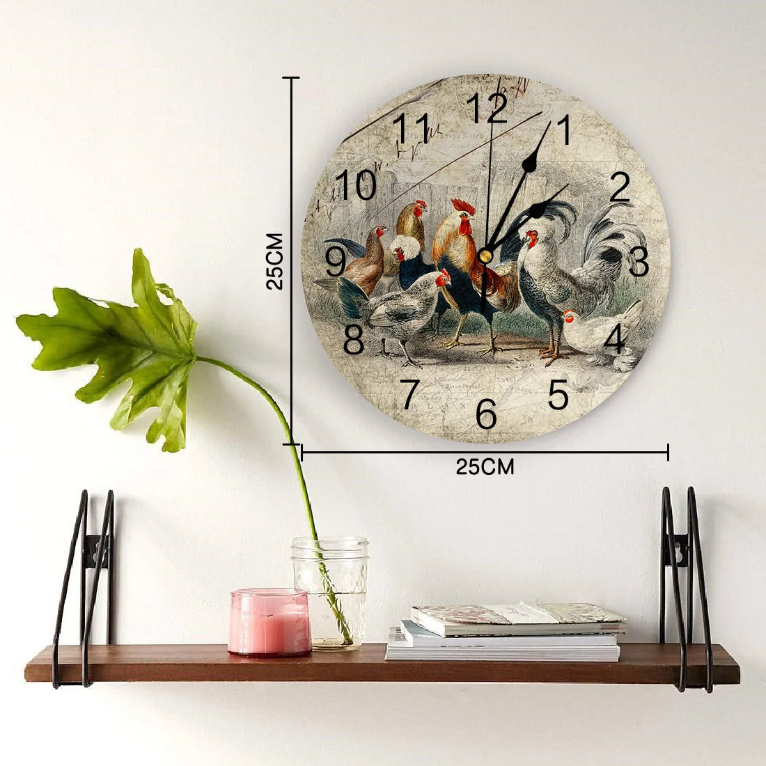 Retro PVC Wall Clock