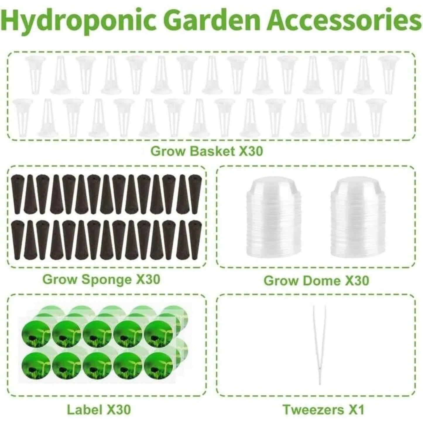 121-Piece Seed Pod Set Hydroponic Garden Accessories