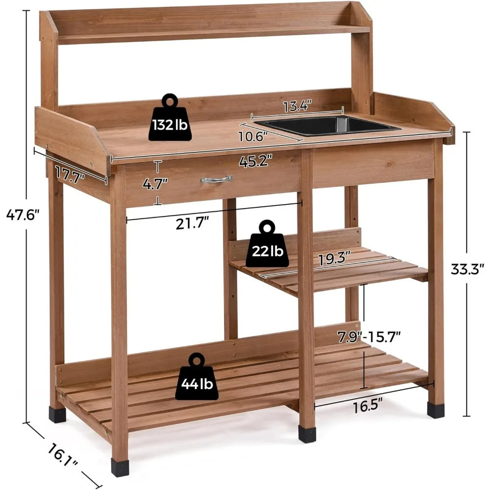 Outdoor Garden Work Bench