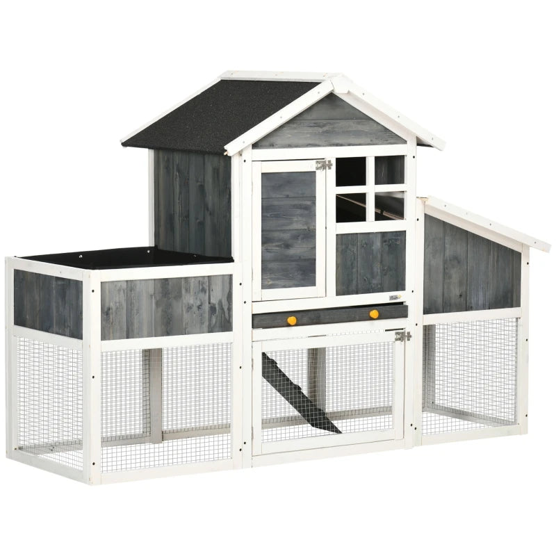 Gray 63.5" Chicken Coop