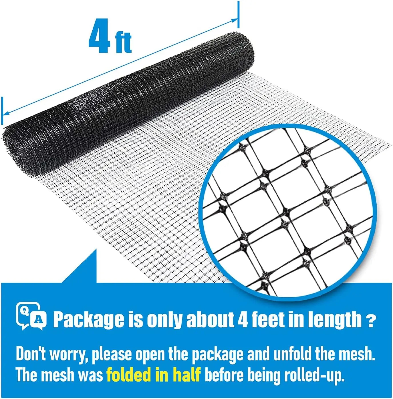 7 ft. x 100 ft. Garden & Plant Protective Netting