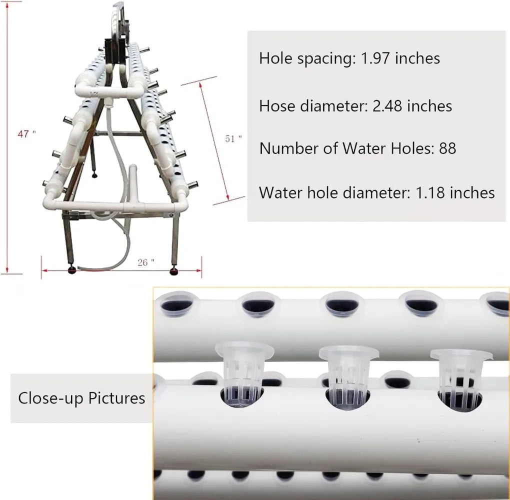 Stainless Steel Hydroponic Growing System