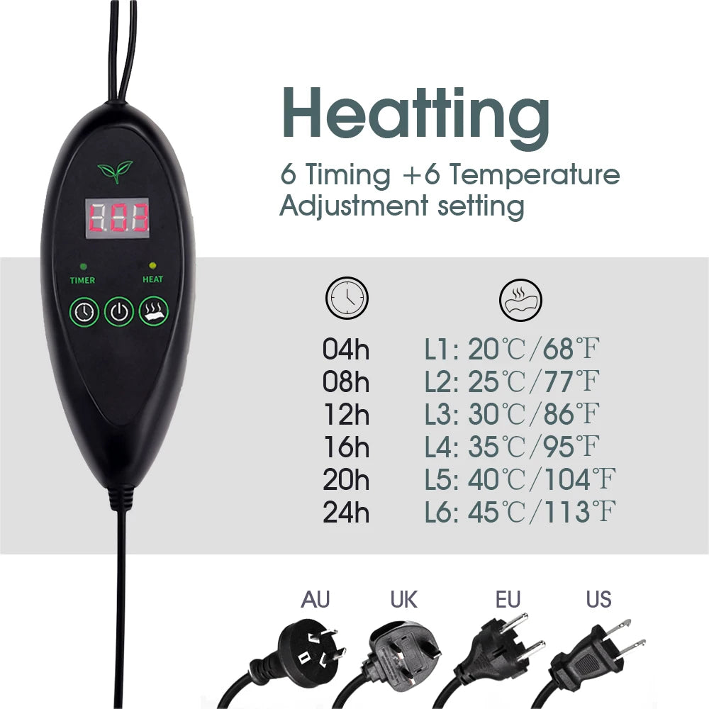 110V/220V Seedling Heating Mat with Temperature Controller