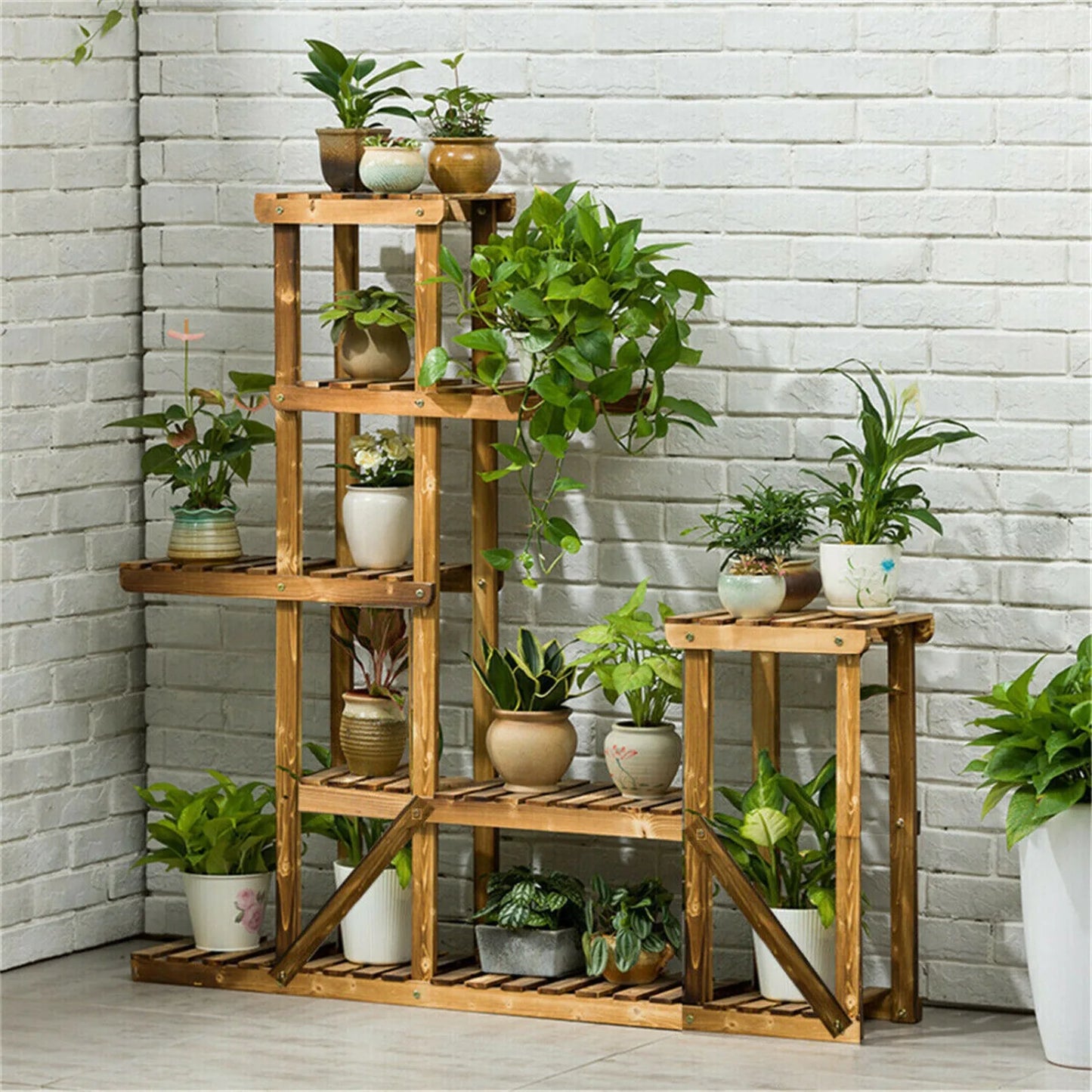 pine 6-layer flower planting rack