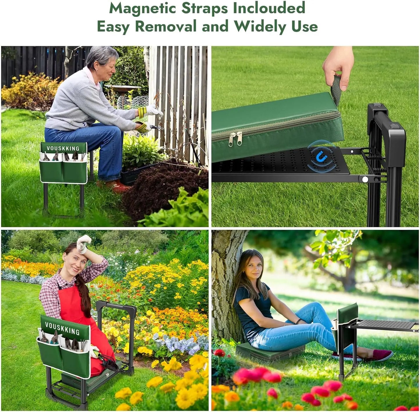 Foldable Garden Kneeler and Seat, Heavy Duty