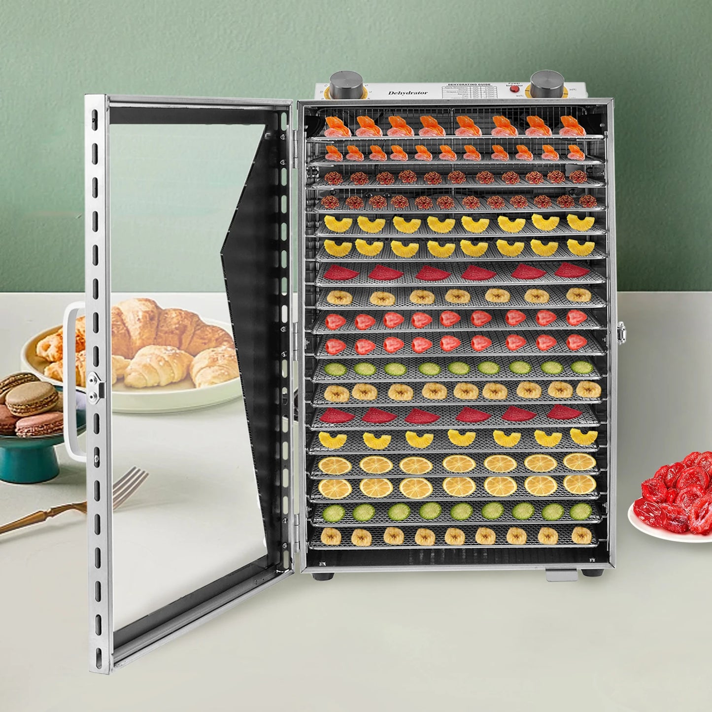 Food Dehydrator 18 Trays, Adjustable Timer