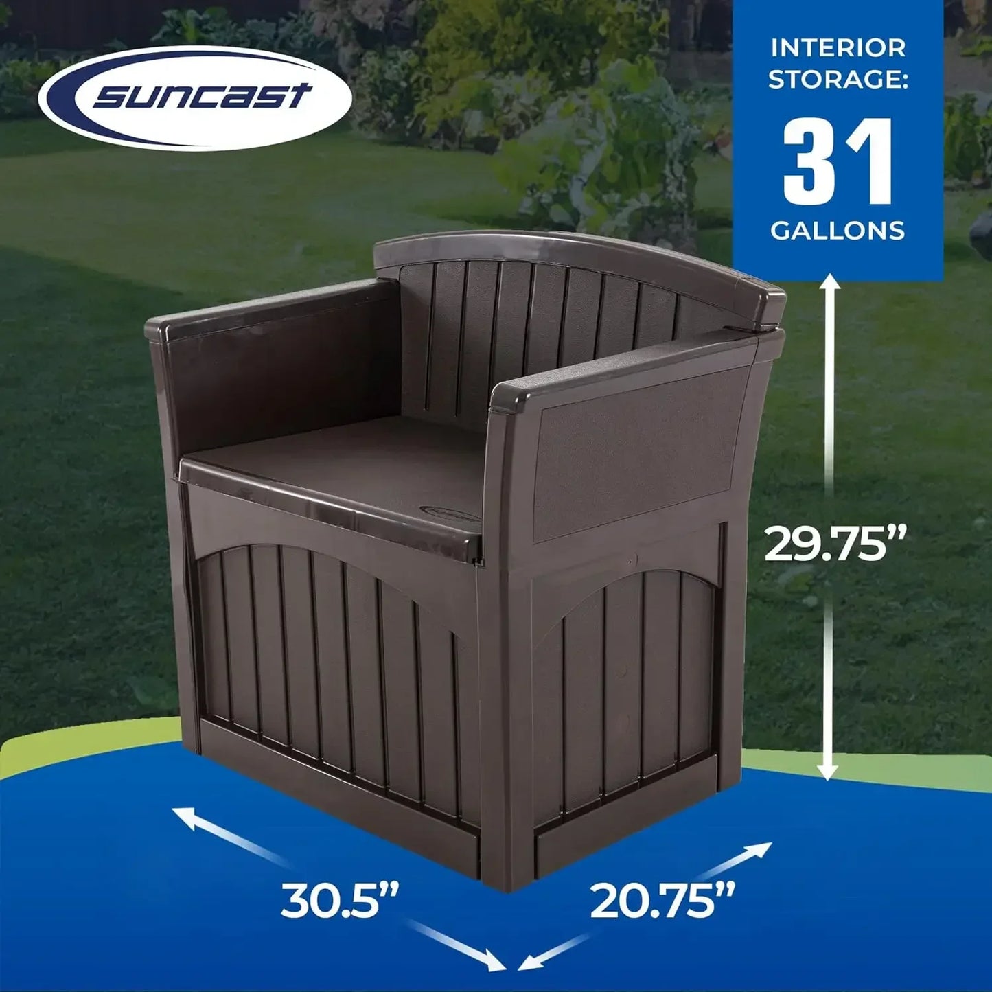 Backyard Storage and Bench Chair