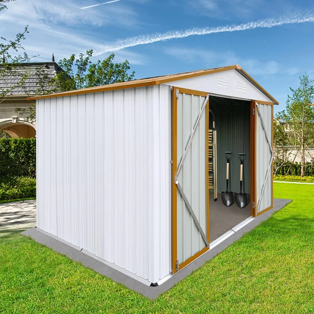 6x8 ft outdoor storage shed