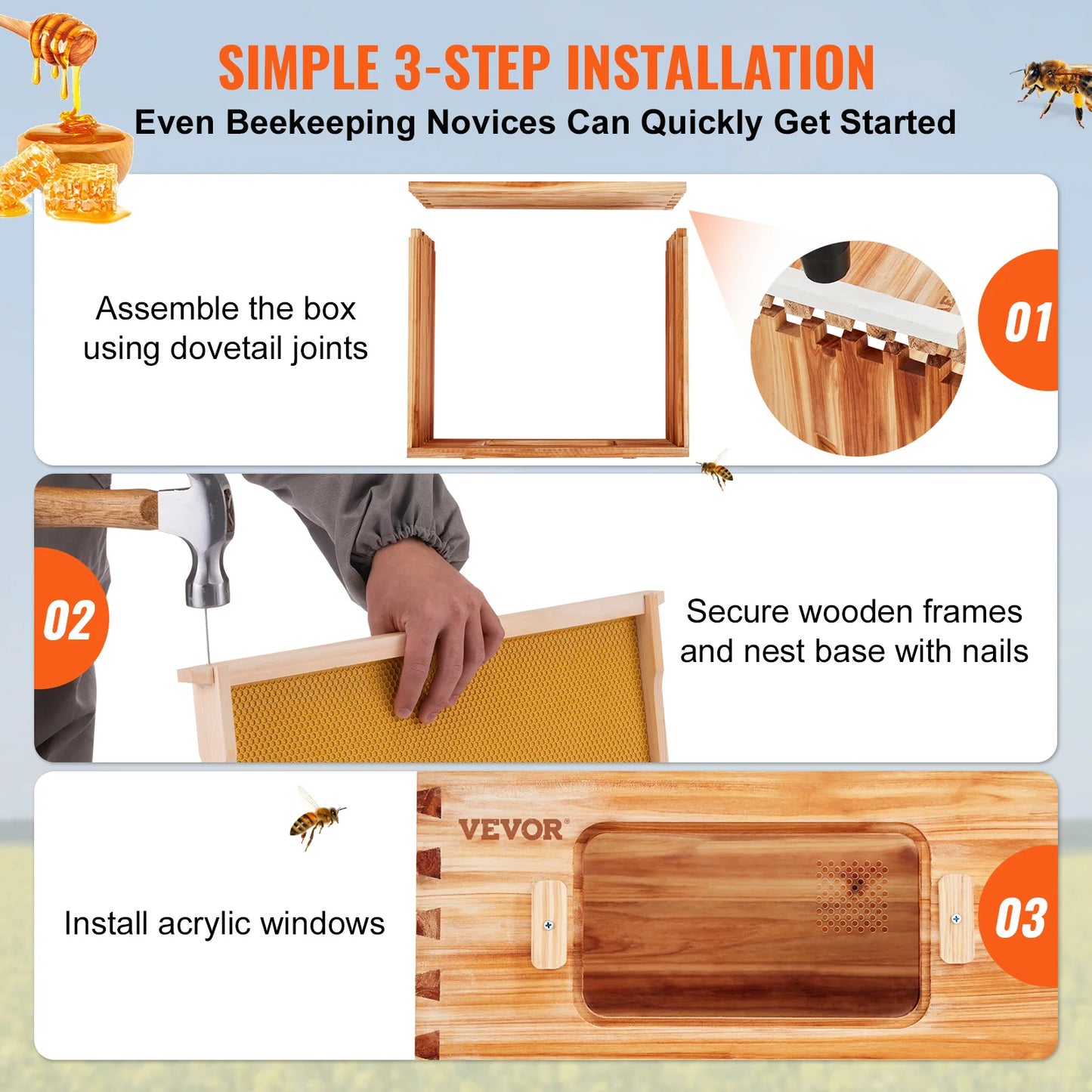 Bee Hive Medium Box Starter Kit