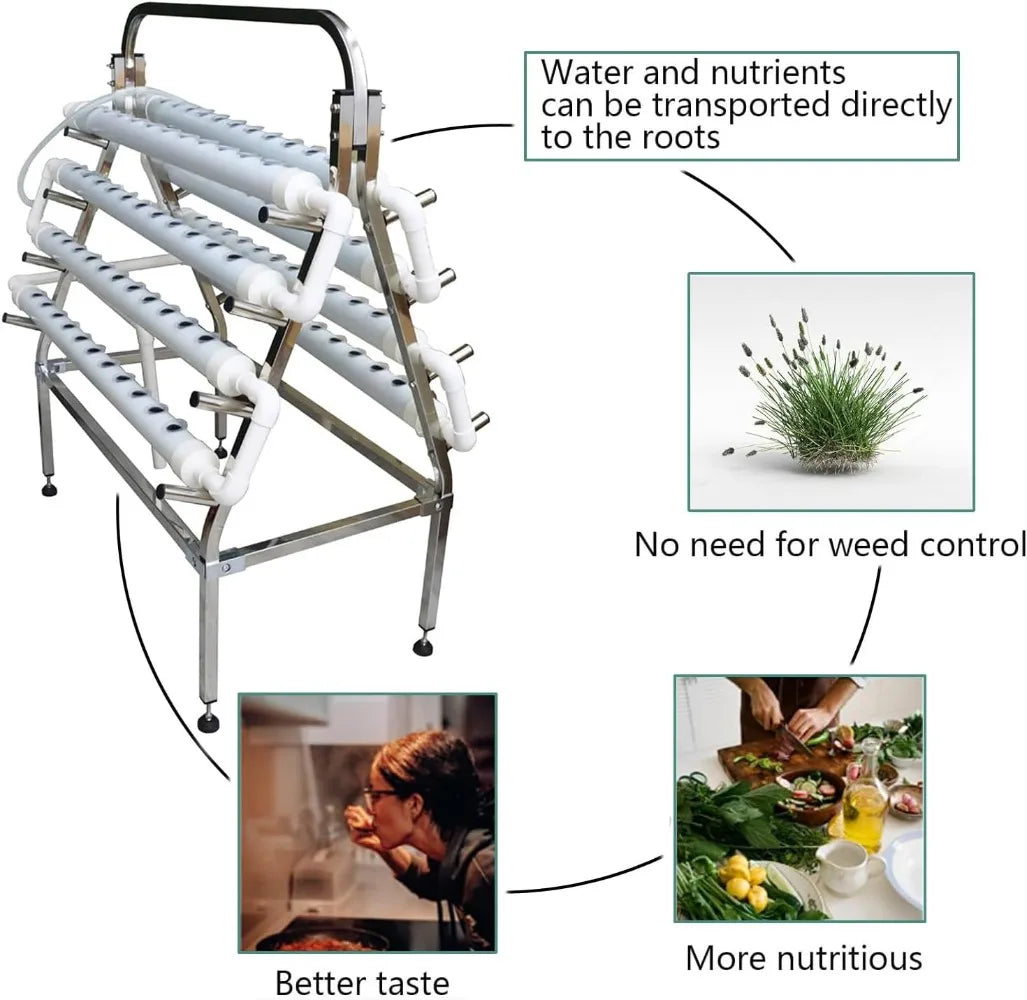 Stainless Steel Hydroponic Growing System