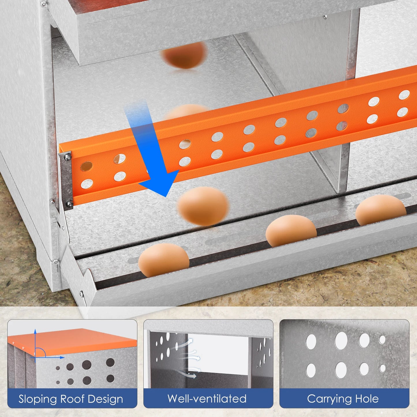 4 Compartment Poultry Nest Box