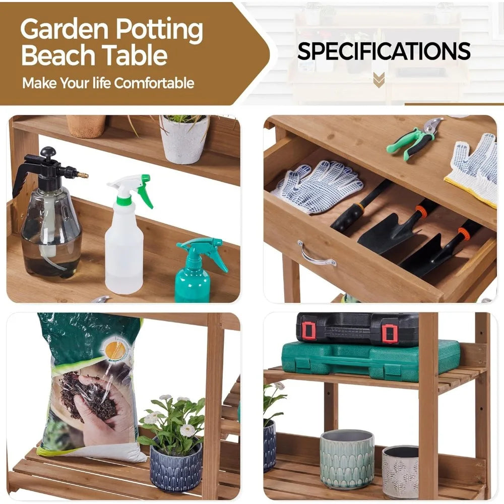 Outdoor Garden Work Bench