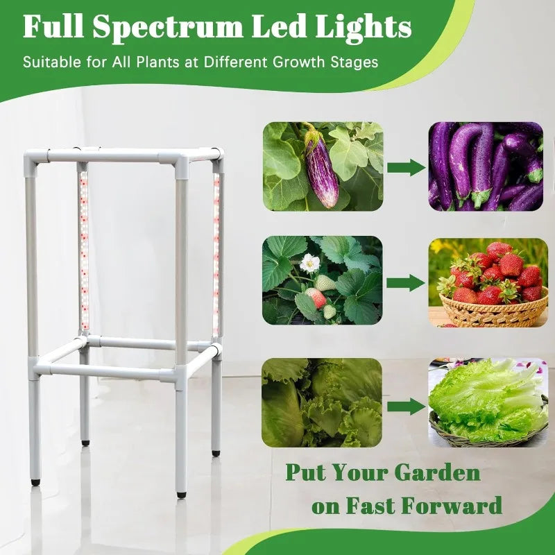 Hydroponics Growing System, LED Timing Grow Light