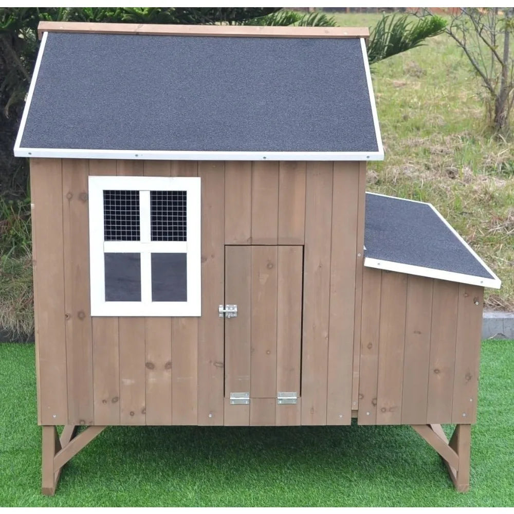 Deluxe Large Wood Chicken Coop