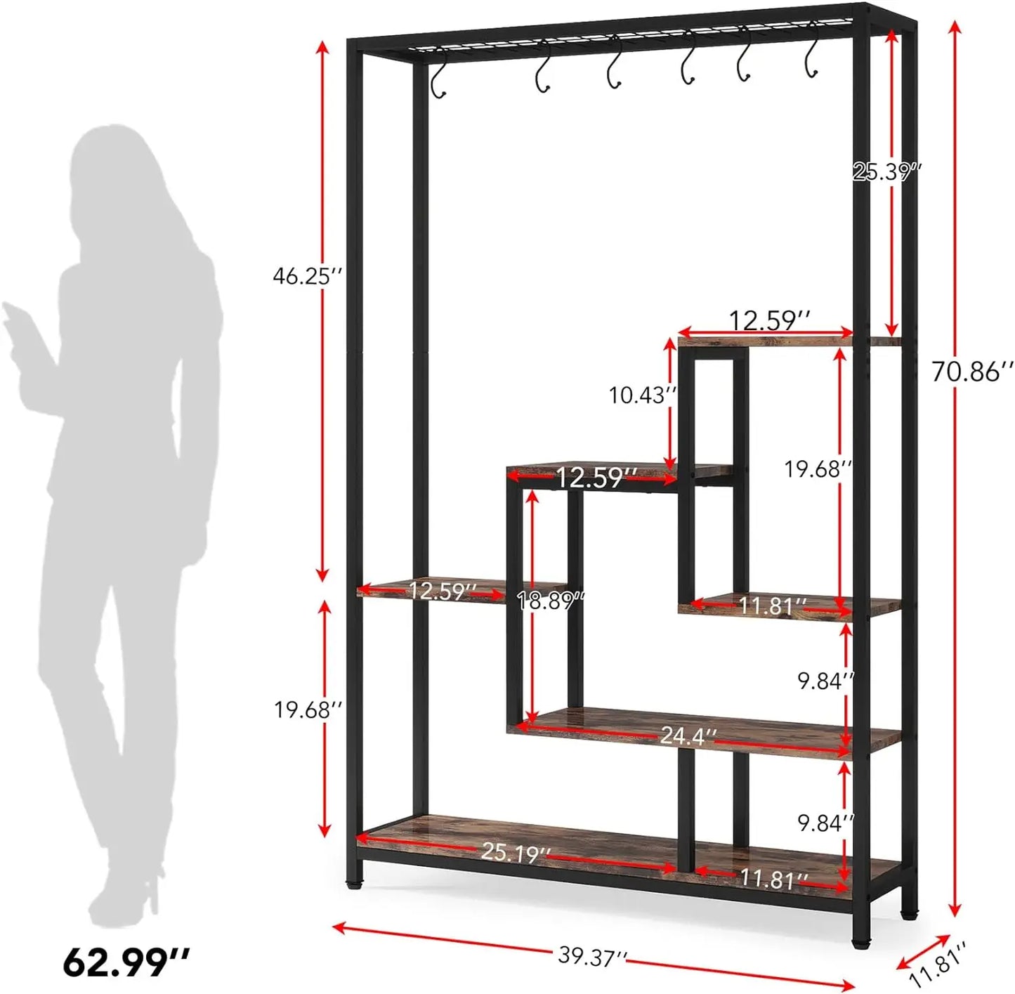 5-Tier Tall Indoor Plant Stand