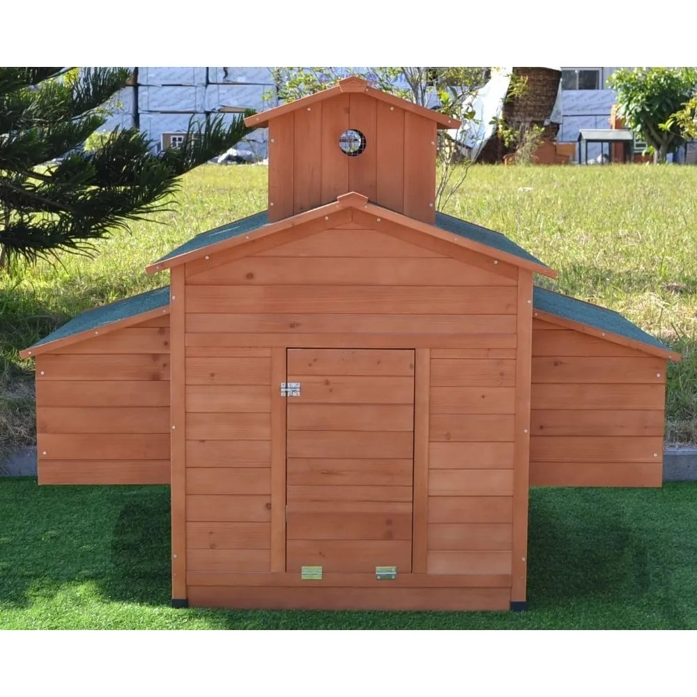 Deluxe Large Wood Chicken Coop