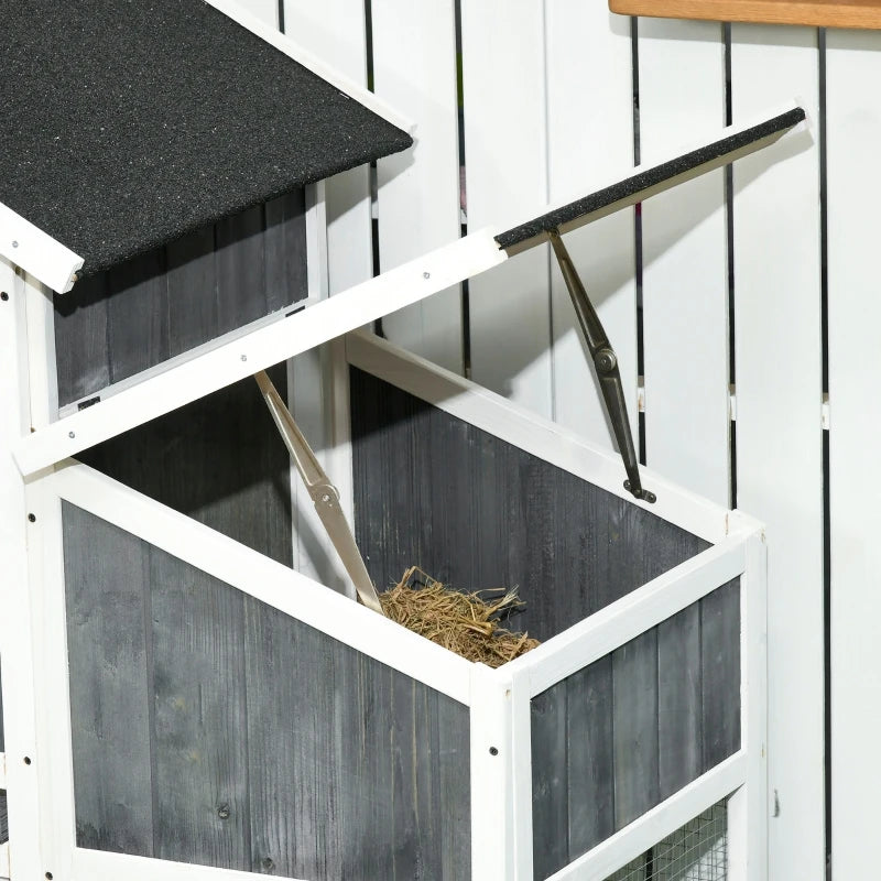 Gray 63.5" Chicken Coop