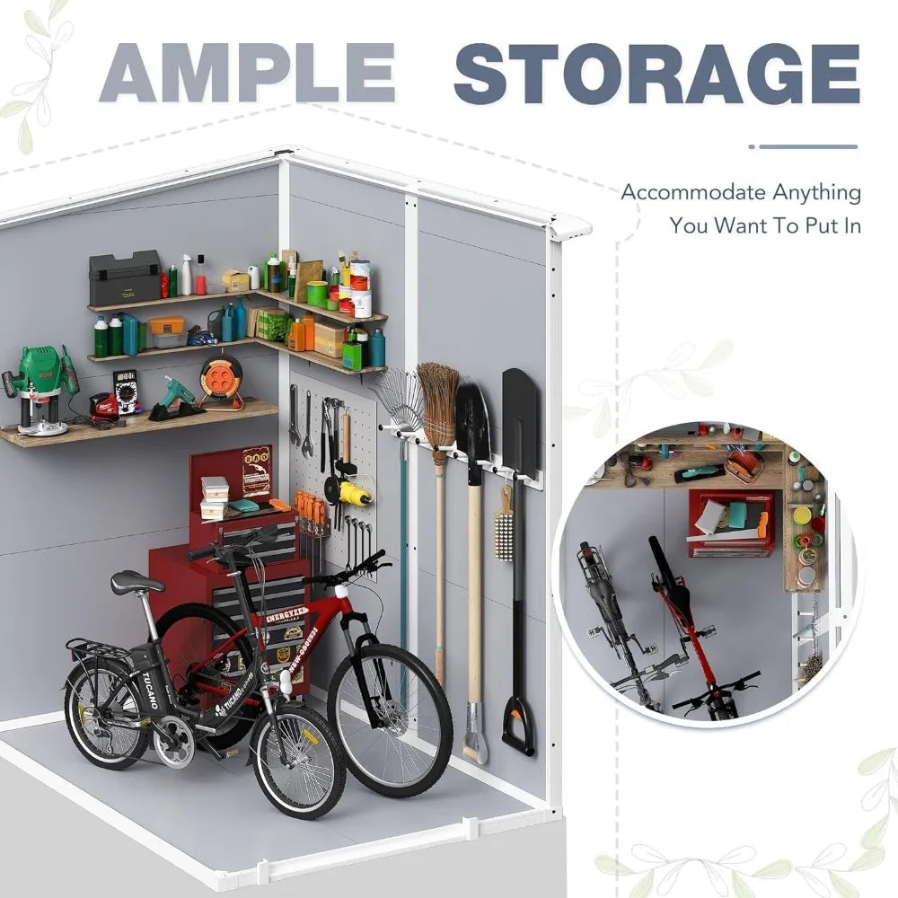 5x4 FT Plastic Resin Shed