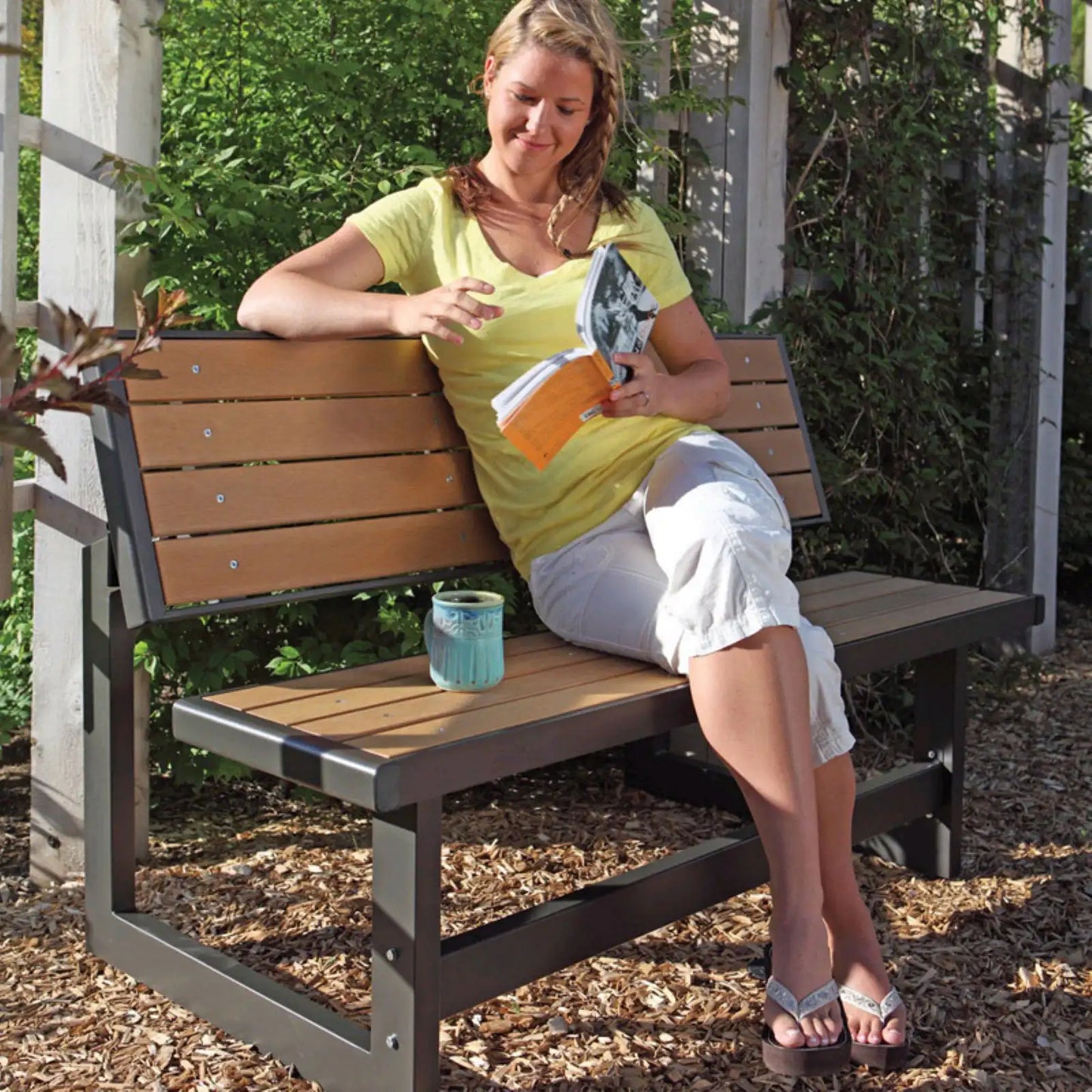 Convertible Patio Benches, Picnic Table Garden Bench