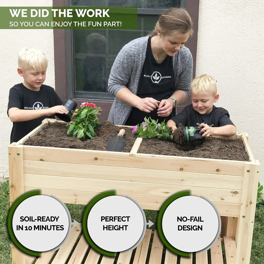 Planter Box with Legs Naturally Rot-Resistant (4x2)