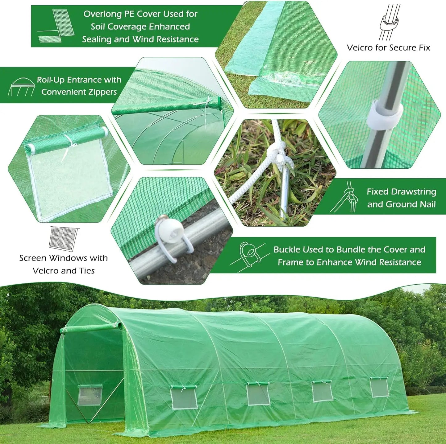 20'x10’x7' Greenhouse Large