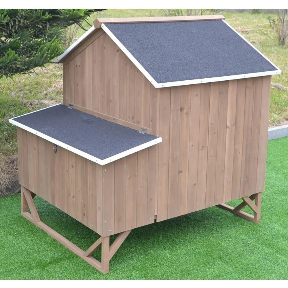 Deluxe Large Wood Chicken Coop