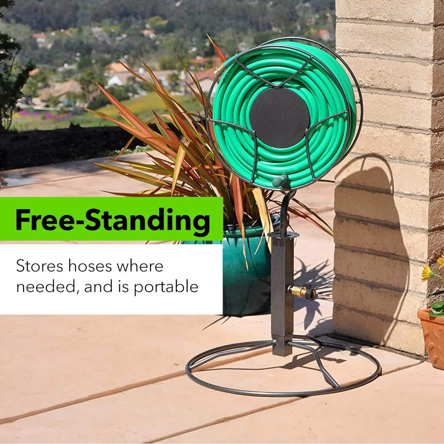 Yard Butler Free Standing Swivel Hose Reel