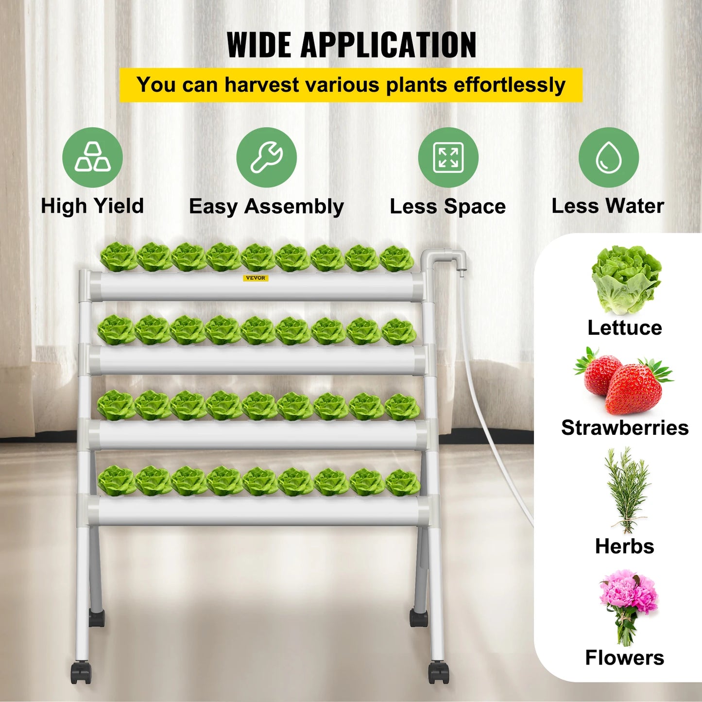 Hydroponics Growing System Food-Grade PVC